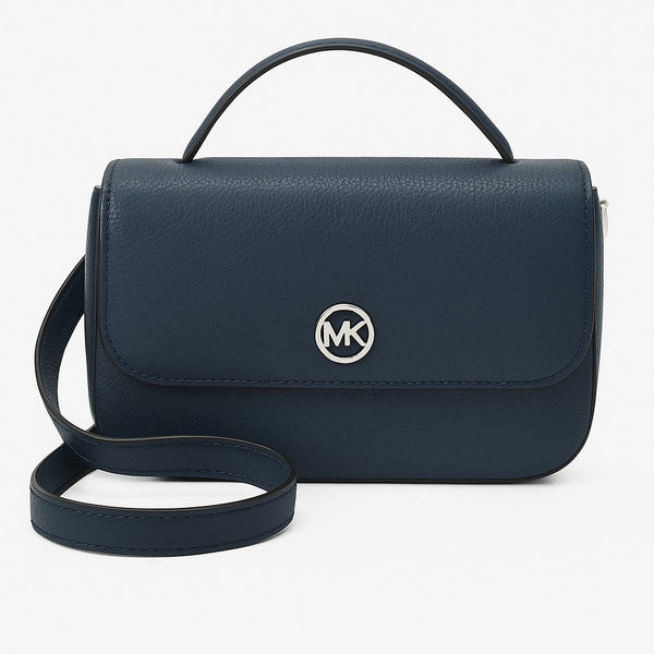 Michael Kors navy flap shoulder bag